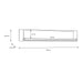 Nikomedes Wall Shelf 140cm in Spica Oak/Matt Black/Bartex Oak