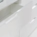 Sienna 4 Chest of Drawers 1 Door in White/White High Gloss 