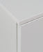 Sienna Wide Chest of 4 Drawers and 2 Doors in White/White High Gloss 