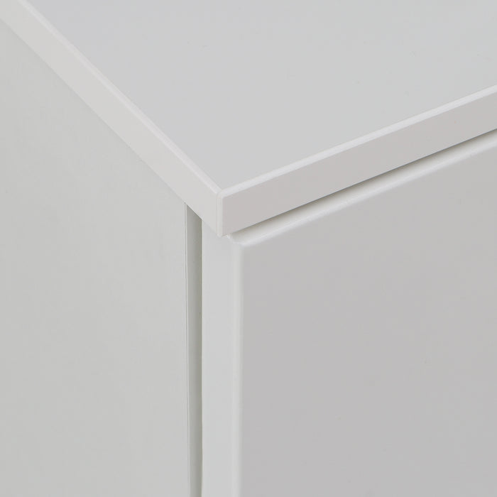 Sienna Abstract Chest of in White/White High Gloss 
