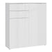 Sienna Chest of Drawers in White/White High Gloss 