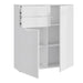 Sienna Chest of Drawers in White/White High Gloss 