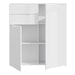 Sienna Chest of Drawers in White/White High Gloss 