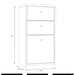 Best Chest Storage Cabinet 2 Drawers 1 Door in Artisan Oak/White