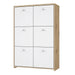 Best Chest Storage Cabinet with 6 Doors in Artisan Oak/White