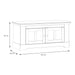 Illopa Storage Bench in Oak Nelson/Snowy Oak