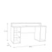 Tezaur Black Gaming Desk 2 Shelves with Colour Changing LED