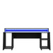 Tezaur Wide Black Gaming Desk with Colour Changing LED