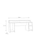 Tezaur Wide Black Gaming Desk with Colour Changing LED