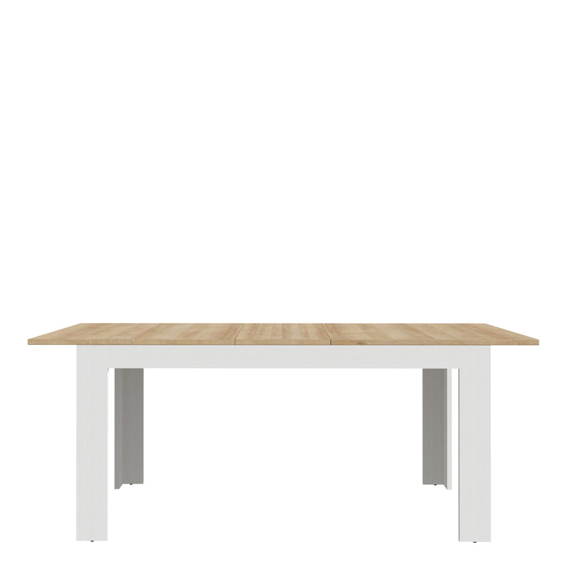 Bohol Extending Dining Table 160-207cm in Riviera Oak/White