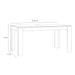 Bohol Extending Dining Table 160-207cm in Riviera Oak/White