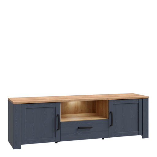 Bohol TV Unit Inc. LED Light in Riviera Oak/Navy