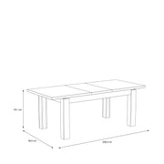 Trondheim Extending Dining Table in Artisan Oak