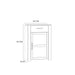 Bohol 1 Door 1 Drawer Shoe Cabinet in Riviera Oak/Navy