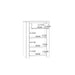 Bohol 1 Door 1 Drawer Shoe Cabinet in Riviera Oak/Navy