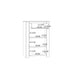 Bohol 1 Door 1 Drawer Shoe Cabinet in Riviera Oak/White