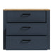 Bohol 3 Drawer Chest in Riviera Oak/Navy