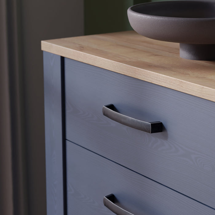 Bohol 3 Drawer Chest in Riviera Oak/Navy