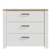 Bohol 3 Drawer Chest in Riviera Oak/White