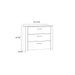 Bohol 3 Drawer Chest in Riviera Oak/White