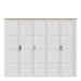 Bohol 5 Door Wardrobe in Riviera Oak/White