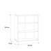 Essential Low Wide 2 Shelf Bookcase in Vintage Oak