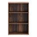 Essential Low Narrow 2 Shelf Bookcase in Vintage Oak
