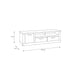 Corona 2 Drawer 1 Door Coffee TV Unit in Artisan Oak