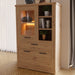 Corona Display Cabinet in Artisan Oak