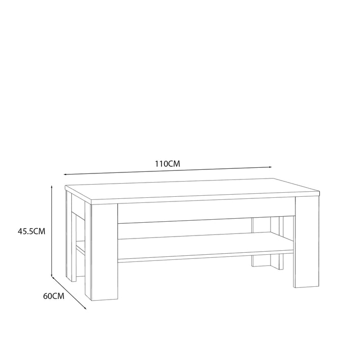 Grafton Coffee Table In Oak 