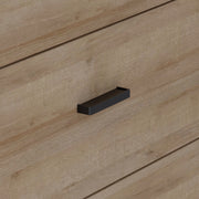 High Rock 3 Drawer Display Chest in Matt Black/Riviera Oak