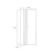 Grafton 2 Door Wardrobe In Cream and Oak