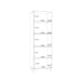 Grafton Glass Door Display Cabinet in Cream and Oak