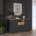 Klara 3 Door 1 Drawer Chest in Grey and Oak