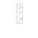 Klara Display Cabinet with 1 Glass Door in Grey and Oak inc LED Lighting