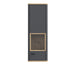 Klara Display Cabinet with 1 Glass Door in Grey and Oak