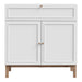 Wensley 2 Door 1 Drawer Console in Light Grey and Oak