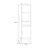 Wensley Display Cabinet with 1 Door 1 Drawer and  1 Glass Door in Light Grey and Oak inc LED Lighting