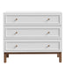 Wensley 3 Drawer Chest in Light Grey and Oak