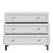 Wensley 3 Drawer Chest in Light Grey and Oak