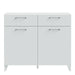 Sali 2 Door 2 Drawer Chest in Light Grey