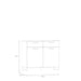 Sali 2 Door 2 Drawer Chest in Light Grey