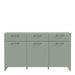 Sali 3 Door 3 Drawer Chest in Sage Green