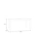 Wensley Dining Table in Light Grey and Oak