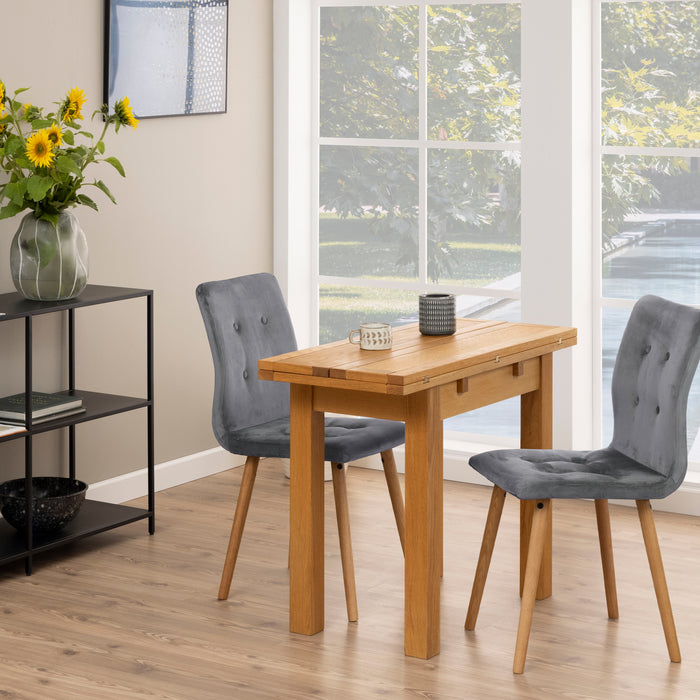 Kenley Extending Dining Table in Oak 45-90cm 