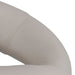 Plump Light Grey Swivel Bar Stool with Open Back
