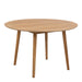 Nagano Round Dining Table in Oak Included 4 Ida Dining Chair in Oak