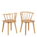 Nagano Round Dining Table in Oak Included 4 Ida Dining Chair in Oak