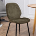 Nagano Round Dining Table in Oak Included 4 Femke Dining Chair in Olive Green