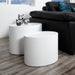 Mice Oval Coffee Table in White Set of 2